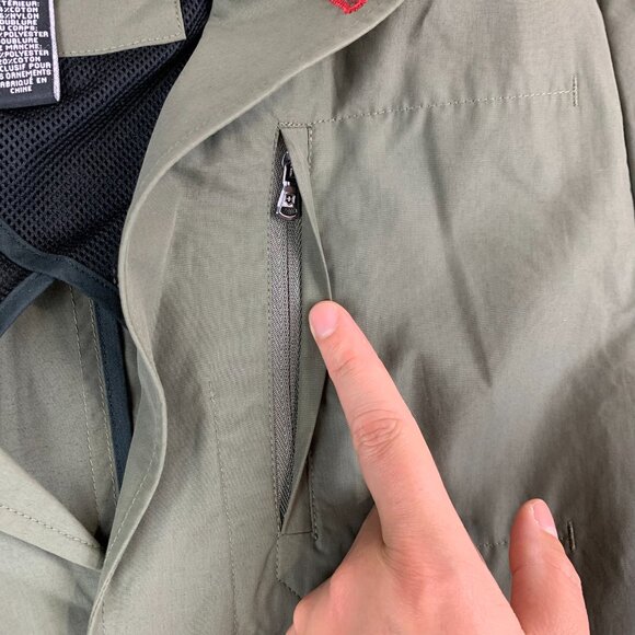 Victorinox Mens Jacket Medium Olive Green Blazer Long Sleeve Cotton Nylon Army - Picture 4 of 9